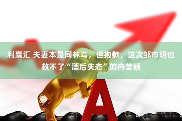 利赢汇 夫妻本是同林鸟,但抱歉,这次邹市明也救不了“酒后失态”的冉莹颖